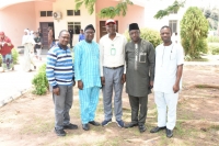 Representative of the Vice-Chancellor and the Deputy Vice-Chancellor, Academic, Prof. Olukayode Akinyemi (Middle) with the President of ADAN, Prof. Olumuyiwa Jayeoba (2nd Right) and ADAN's LOC officials.